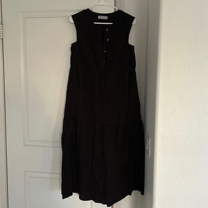 Everlane tiered cotton dress